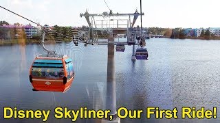 Disney Skyliner Ride POV From Disneys Hollywood Studios to Caribbean Beach Resort amp Pop Century [upl. by Niamert]