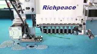 Richpeace Beads embroidery machine [upl. by Akehsyt]