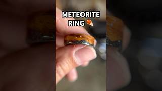 Meteorite Ring ☄️ meteorite engagementring giftideas handmadejewelry jewelry [upl. by Siocnarf142]