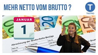 Mehr Netto vom Brutto WENIGER Neue Gehaltsabrechnung 2023 [upl. by Cira]