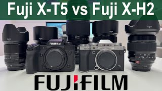 New Fuji XT5 vs Fuji XH2  BEST APSC for PRO Photographers [upl. by Peadar]