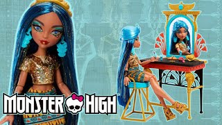 ✨UNBOXING✨ Cleo De Nile Self Scare Day Monster High Play Set Review [upl. by Romina]