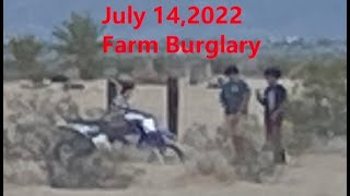 July 14 2022 Burglary unsolved Yuma sheriff refuse to investigate [upl. by Pall183]