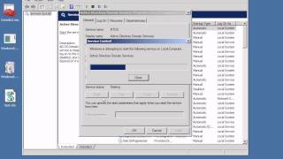 How to stop the active directory services [upl. by Ahkihs513]
