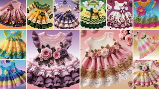 Baby Girl Crochet FROCKS Crochet Baby FROCKS [upl. by Nais]