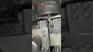 Brass Spindle Scouring Process on a Lathe Machine  howto  industry work  shorts ytshorts [upl. by Kcaz]