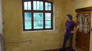 Old house renovation Historic Wall Renovation with Lime Plaster [upl. by Nitsur]