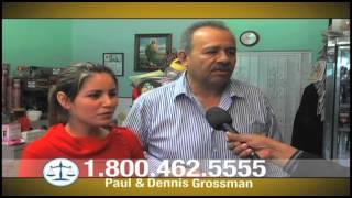 Man on the Street  Grossman Law Offices Spanish Commercial [upl. by Ardnod813]