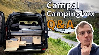 Fragen und Antworten CAMPAL Campingbox im Dacia DOKKER  Eure Fragen beantwortet FAQ QampA 🤔 [upl. by Nohtan]