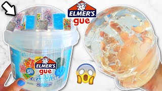 NEW ELMERS CLEAR SLIME GUE BUCKET REVIEW i have no words [upl. by Neb]