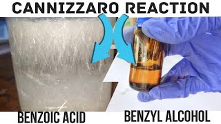 Cannizzaro Reaction  Benzyl alcohol and Benzoic Acid from Benzaldehyde [upl. by Mcleod]