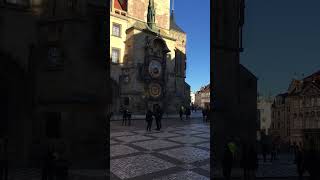 Prague Astronomical Clock  Czech Republic prague pragueorloj oldtownsquare [upl. by Ahsauqram132]