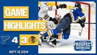 Prospect Game Highlights Blues 4 Blackhawks 3 OT [upl. by Enedan]