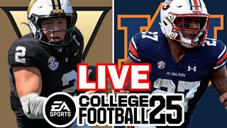 Vanderbilt at Auburn  11224 Simulation EA College Football 25 [upl. by Rebekah604]