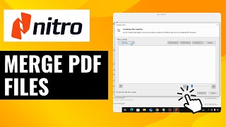 How To Merge PDF Files in Nitro PRO  Quick and Easy Tutorial [upl. by Atiluap]