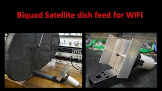 Biquad Satellite dish feed for WIFI [upl. by Parthinia925]