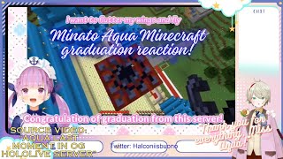 Reacting to Minato Aquasans explosive graduation from the OG Hololive server [upl. by Monica]