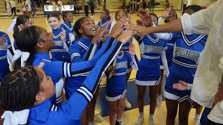 🔥 Middle School Cheer Team GAME DAY with the Campbell Jr Spartans and Coach Lynsey Gwyn cheerteam [upl. by Keisling]