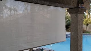 Coolaroo Outdoor Roller Shade  Blind  install and review [upl. by Montague]