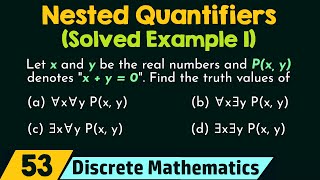 Nested Quantifiers Solved Example 1 [upl. by Ilrebma]