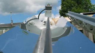 DIY Tracking Parabolic Solar Concentrating Trough [upl. by Hairej]