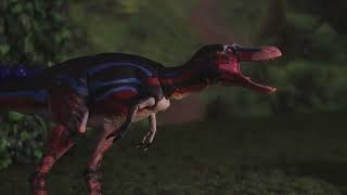 Qianzhousaurus test animation [upl. by Enelyw]