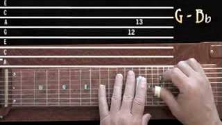 Lap Steel Lesson  Intervals GBb on the C6th Neck [upl. by Tibbetts]