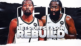 BROOKLYN NETS OFFSEASON REALISTIC REBUILD NBA 2K21 [upl. by Anegal184]