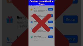 Content monetization tools enable kaise karen shorts contentmonetizationtools facebook [upl. by Atinehs]