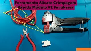 Como usar Ferramenta Alicate Crimpagem Rápida Módulo V2 Furukawa [upl. by Lieno477]