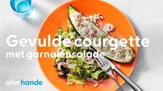 Gevulde courgette met garnalensalade  Recept  Allerhande [upl. by Artina]