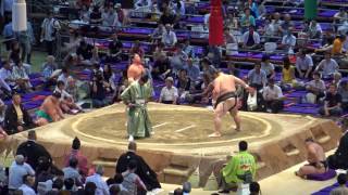 勝ち越しをかけた一番明瀬山双大竜201772030akiseyamasotairyuday12 sumo [upl. by Johansen]