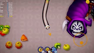 Ghost Snake in Worms Zone 🔥🔥  snakegame viral game [upl. by Shelton]