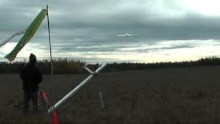 X8 flying wing UAV catapult launches landings and crashes by JRCanMap [upl. by Wendolyn]