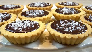 Mini Chocolate Tarts  Most Delicious Chocolate Tart Recipe [upl. by Ahsahtan814]