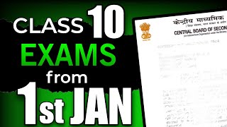 CBSE Datesheet Class 10 2024 out 1st Jan se honge exams😱 [upl. by Ellecrad290]