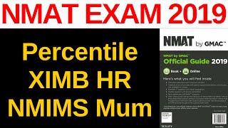 NMAT Percentile  XIMB HR CutOff amp NMIMS Mumbai CutOff [upl. by Yenar]