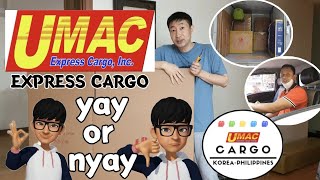 UMAC Express Cargo in Korea REVIEW amp FEEDBACK [upl. by Azpurua]