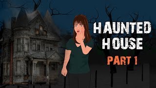 Haunted House Halloween Animated Horror Story  Part 1 English [upl. by Adelheid]