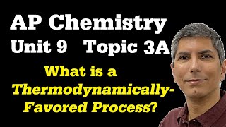 How to Tell If a Process Is ThermodynamicallyFavored  AP Chem Unit 9 Topic 3a [upl. by Aicekal]