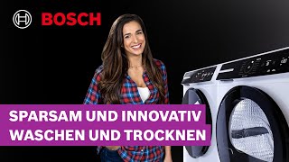 Sparsam und innovativ waschen und trocknen mit Sally  Bosch Waschmaschinen und Trockner [upl. by Lauder]