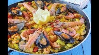 Paella de Marisco facil  Recetas de Cocina faciles  paso a paso [upl. by Adrianne144]