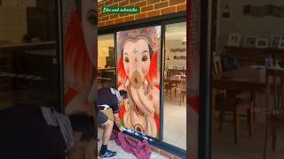 Beautiful ganesh ji images ll windows cleaning ll viralvideo [upl. by Ayaet]