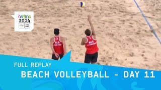 Beach Volleyball  Mens Bronze amp Gold Matches  Full Replay  Nanjing 2014 Youth Olympic Games [upl. by Ibrab]