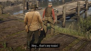 RDR2  Misleading Drunk Guy Van Horn [upl. by Nala350]