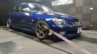 Toyota Altezza RS200 induction roar dyno run [upl. by Ydarg1]