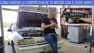 COMO CHECAR la compresión de tu motor con este método si herramentales [upl. by Joan]