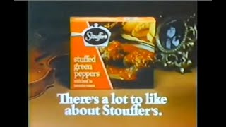 Stouffers Stuffed Green Peppers Commercial 1979 [upl. by Ennahtur]