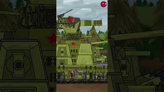 TANK KB 44 MENOLONG TANK MONSTER RATTE   Animasi tentang tank gerand мультики [upl. by Airam]