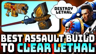 SPACE MARINE 2  100 BEST ASSAULT BUILD FOR NEW LETHAL DIFFICULTY  EASY CLEARS [upl. by Melc]